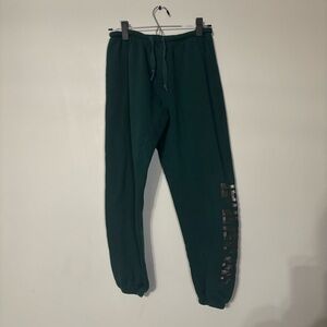 PINK Victoria's Secret Dark Green Joggers